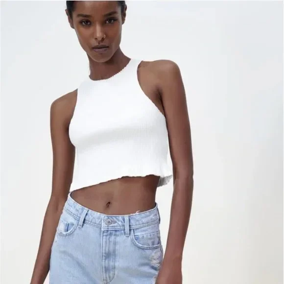 Zara Ribbed Top L - Picture 4 of 8
